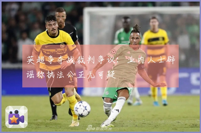 英超争夺战裁判争议：业内人士辟谣称执法公正无可疑